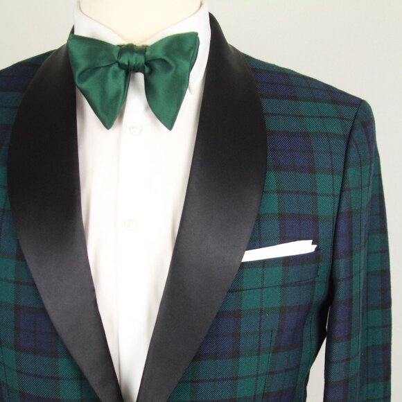 40R‎ Jos A Bank Jos A Bank Slim Fit Plaid Dinner Jacket Blazer E04486 - Picture 6 of 6